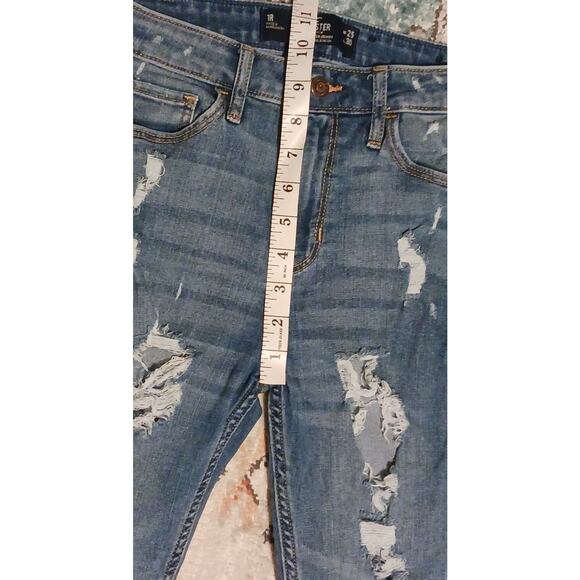Hollister High-rise Super Skinny Classic Stretch Womens 1R Distressed 25Wx29L - Picture 4 of 8